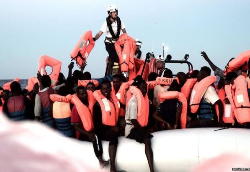 Migrant rescue ship stranded as Italy shuts ports